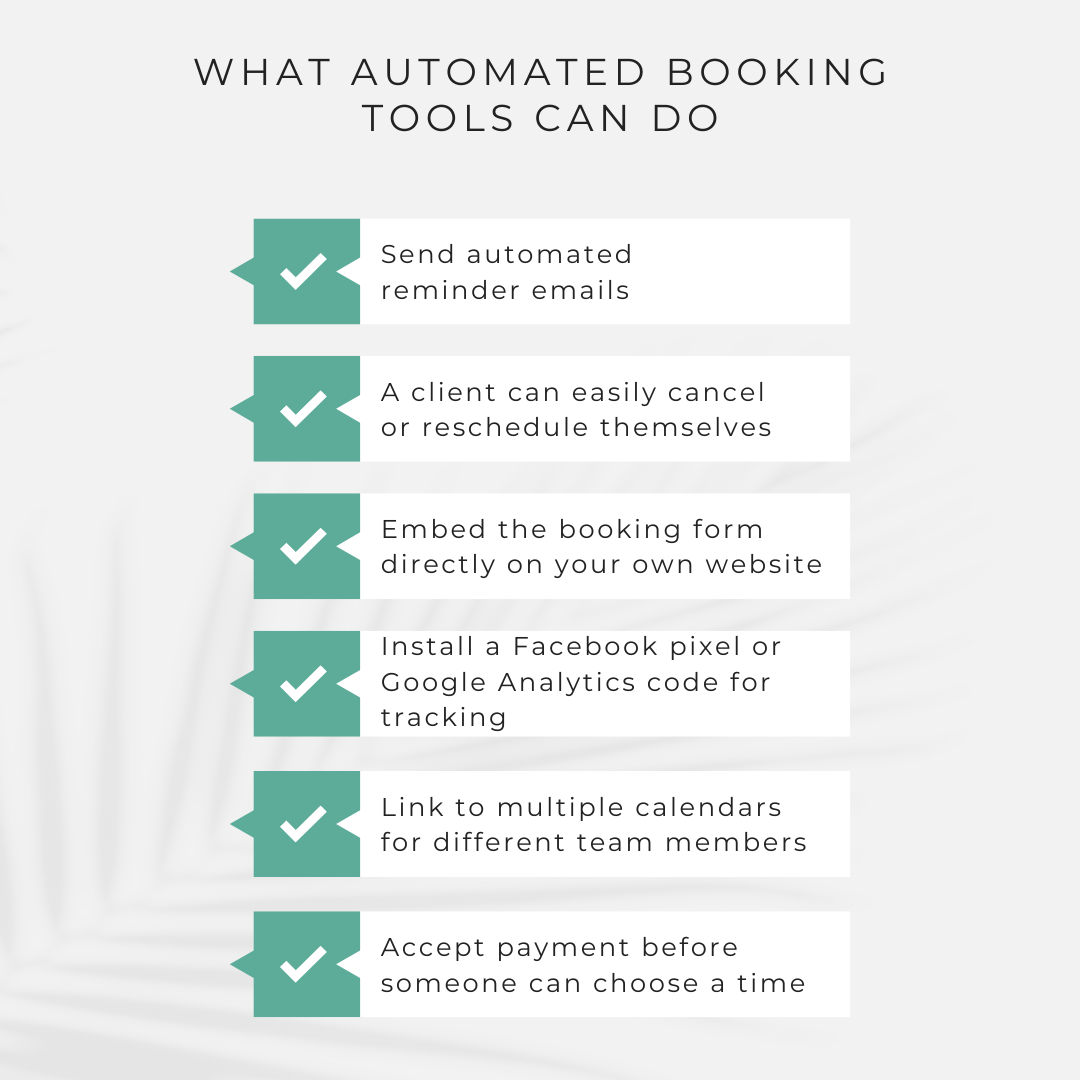 Booking tools for websites