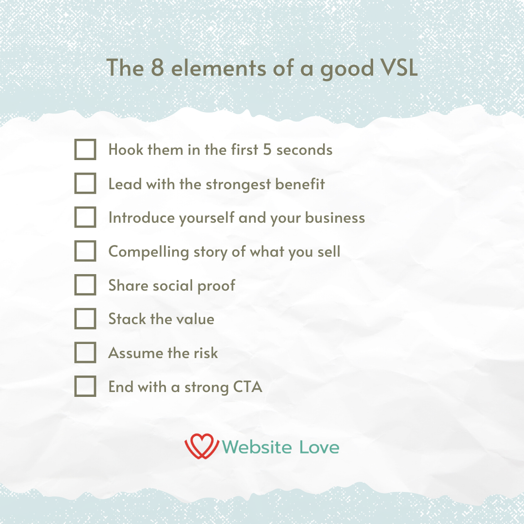 Infographic 8 Vsl Elements