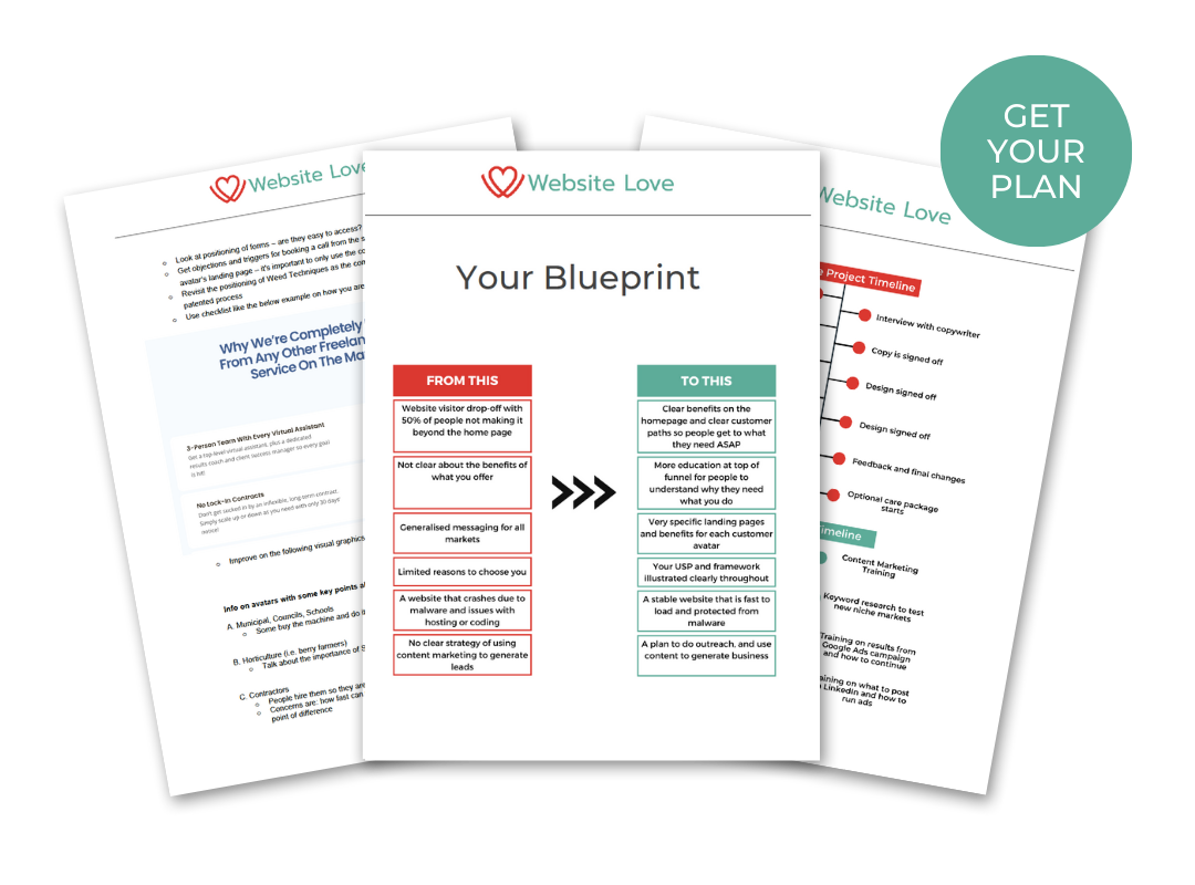 Website Blueprint Plan Ecover