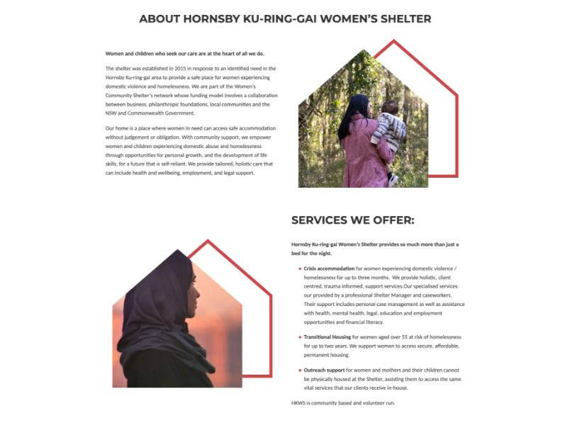 Hornsby Ku-ring-gai Women’s Shelter