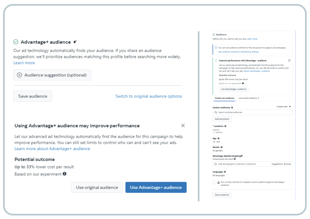 Meta Advantage Plus Settings Meta Advantage Plus Settings